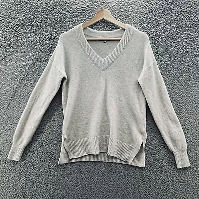 Madewell Sweater Womens XXS Oatmeal Soft Merino Alpaca Blend V Neck Pullover • $16.73