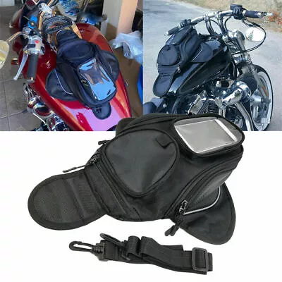 Magnetic Motorcycle Motorbike Oil Fuel Tank Bag Case Waterproof Saddlebag Phone • $29.99