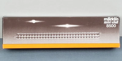 $24.99 • Buy New In Box 10 Pcs Marklin Mini-Club Z Scale Gauge 110mm Straight Track 8500 