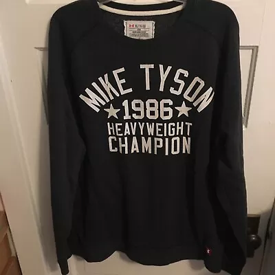 UNDERARMOUR ROOTS OF BOXING SWEATSHIRT: Tyson 1986 HEAVYWEIGHT CHAMPION SIZE XL • $45.99