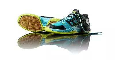 SALMING Indoor Shoes Race X (Turquoise) • $49.50