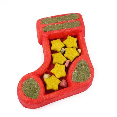 Rosewood Christmas Puzzle Stocking Small Animal Festive Forage Treat • £9.10