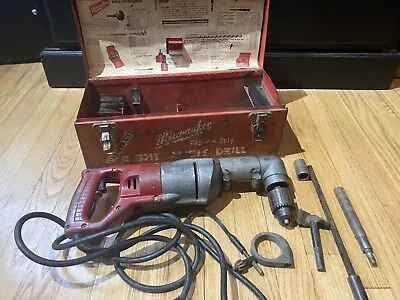 Milwaukee Heavy Duty 1/2  Right Angle Drill In Metal Case • $90