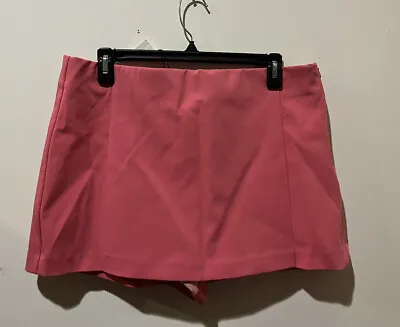 $14.97 • Buy Zara Women Pink Mini Skort Size L
