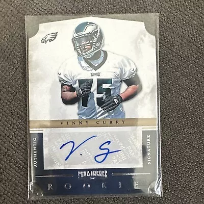 2012 Panini Prominence DieCut /499 Vinny Curry Rookie Auto RC Eagles • $5