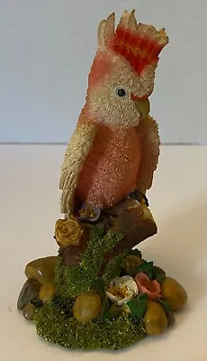 Vintage Porcelain Cockatoo Parrot Flowers Statue Figurine 5  • $9.99