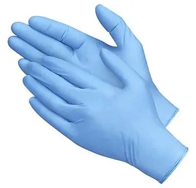 100 Disposable Nitrile Gloves Powder Latex Free Blue Strong Medical S/M/L/XL • £5.98