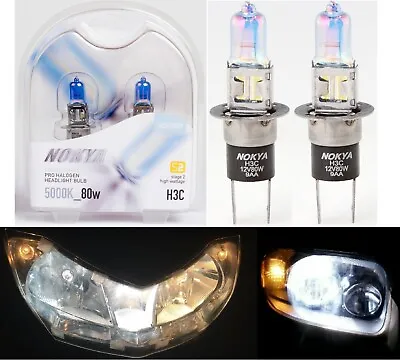 Nokya 5000K White H3C 64146BC Nok8059 80W Two Bulbs Fog Light Replacement Lamp • $24.70