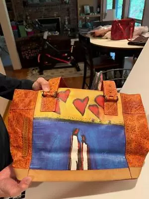 Mario Hernandez De Bilzan Art Multicolored Tote Bag - Hand Mae In Columbia - New • $229.99