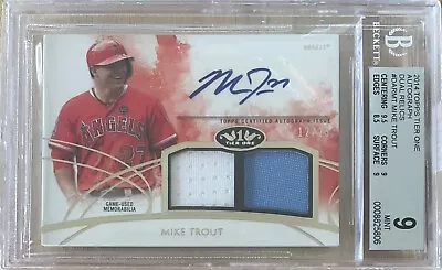 2014 Topps Tier One Mike Trout Relic Auto 12/25 • $499