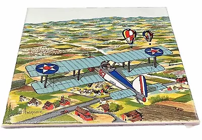 H. Hargrove Painting Single Engine Plane Hot Air Balloons • $14.99