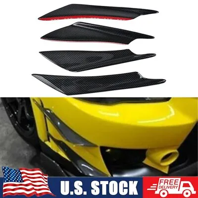 5D Carbon Fiber Bumper Fin Canard Splitter Diffuser Valence Spoiler Lip For BMW • $15.19