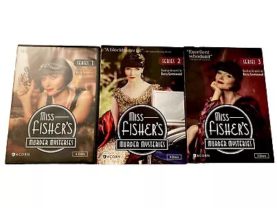 Miss Fisher’s Murder Mysteries Series 1  2 & 3 DVD LOT Acorn Media Essie Davis • $21.99