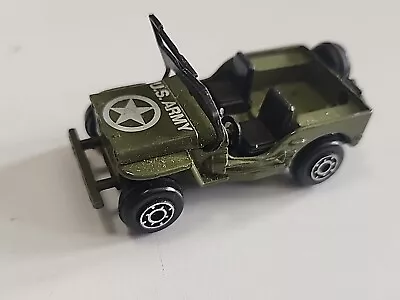 Vintage Gata Playart U.S. Military Jeep Green 2 Seat Damaged Folding Windshield • $11