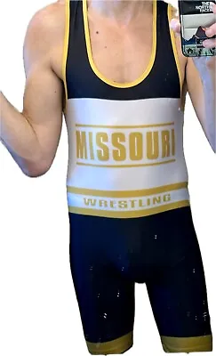 MISSOURI Wrestling Team STATE Tournament University Singlet Jock Athlete Large • $2.50