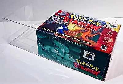 1 Box Protector For N64 POKEMON STADIUM   Custom Clear Display Case  Nintendo 64 • $5