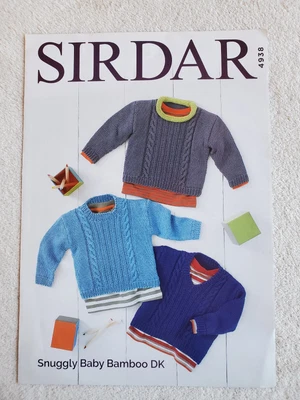 £0.99 • Buy Knitting Pattern  - Sirdar - No 4938 - Snuggly Baby Bamboo DK - Complete Pattern