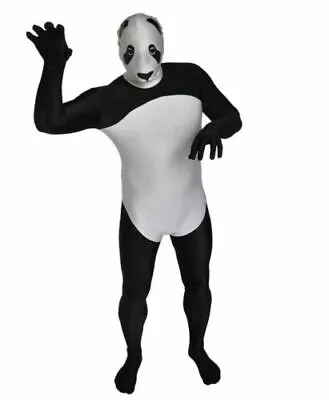 2nd Skin Panda Halloween Costume Bodysuit FULL COVERAGE Morphsuit - NEW! • $9.99