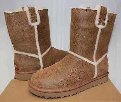 UGG Women's Classic Short Spill Seam Bomber Chestnut Boots New With Box! • $99.95