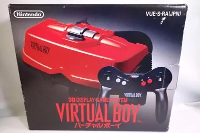 Nintendo Virtual Boy Video Game Console System Red Very Good W/ AC Adapter Tap • $591
