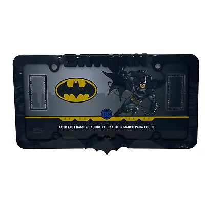 DC Comics Batman Black Metal Universal License Plate Frame 12.5  X 6.5 - 1PC • $23.46