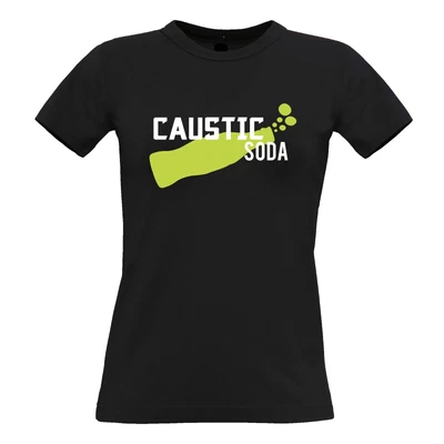 £12.99 • Buy Novelty Gaming Womens TShirt Caustic Soda Drink Toxic Bubble Bottle Tee