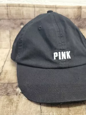 Victoria’s Secret PINK OS  Baseball Hat Cap Logo Adjustable Black • $14.75
