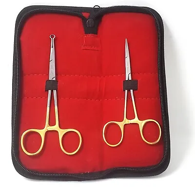 No Scalpel Vasectomy Set Of 2 Fixation Clamp & Fine Forceps Urology Instruments • $21.99