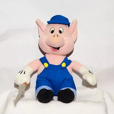 Vtg Disney Store Three Little Pigs - PRACTICAL PIG WITH TROWEL 9  Plush • $7.99