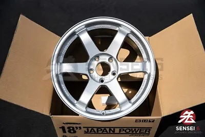 Volk TE37SL / 5x120 / 18x9.5 +38 / Diamond Silver | FK8 FL5 Honda Civic Type R • $3431