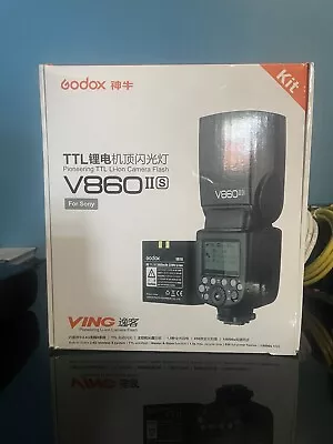$105 • Buy Godox VING V860IIS TTL Li-Ion Flash Kit For Sony Cameras