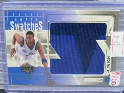 2003-04 Upper Deck Tracy McGrady Super Swatches Game Used Jersey #005/200 Magic • $0.99