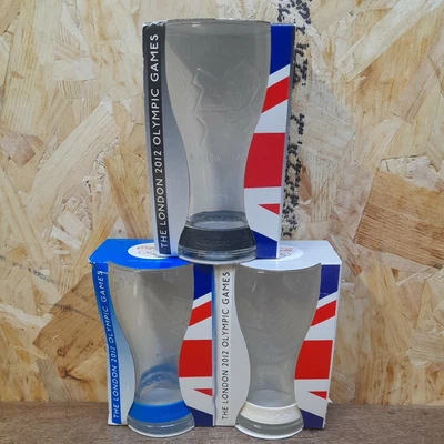 £13.49 • Buy London 2012 Olympics McDonalds Coca Cola Coke Glasses X3 With Wristband Boxed