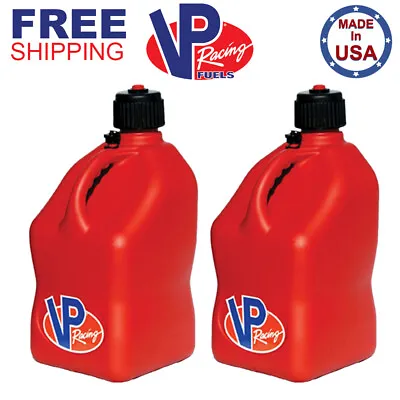 VP Racing 2 Pack Red 5.5 Gallon Square Utility Jug • $69.99