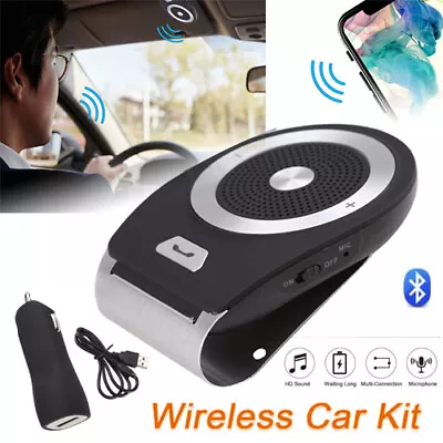 VERY LOUD! Car Bluetooth Speaker Hands Free Handsfree Kit Wireless Car Van Lorry • £13.29