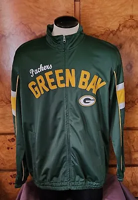 Mens Green Bay Packers Full Zip Jacket ~ Large • $39.95