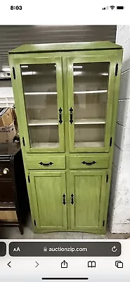 Vintage 1940s Kitchen Cabinet Hutch 30s 40s Retro • $216.74