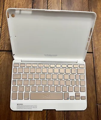 $17.99 • Buy Zagg Backlit Bluetooth Folio Keyboard QTG-ZKMFOL For IPAD Mini - White/Gold!