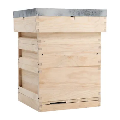 National UK Beehive Wooden Kit Foundation Frames Wooden Bee Hive Beekeeping Box • £109.95