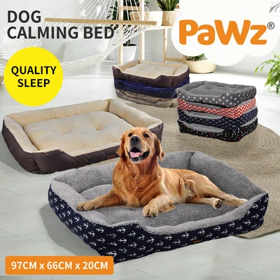 $39.99 • Buy PaWz Pet Bed Dog Calming Bed Cat Warm Soft Plush Washable Portable Extra Large