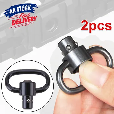 2pcs For Rifle Slings QD Sling Quick Detach  Flush Push Button Swivel Mount • $7.95