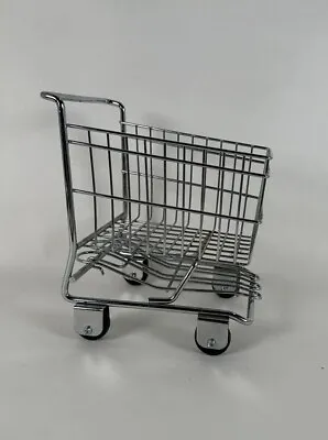 Vintage 8 X6   Chrome Wire Mini Shopping Cart • $4.20