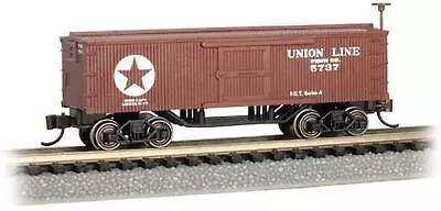 Bachmann Union Line Old Time Wood BoxcarN Scale #BAC15657 • $51.95