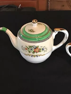 VINTAGE NORITAKE ROSEARA Tea Pot Sugar Bowl And Creamer Set.  • $85.49