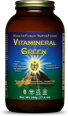 HealthForce SuperFoods Vitamineral Green Powder - 500 Grams - All Natural Green • $86.99