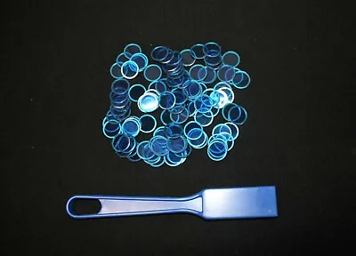 Magnetic Blue Bingo Wand And 100 Chips Markers – Use On Paper Sheets Cards  • $8.75