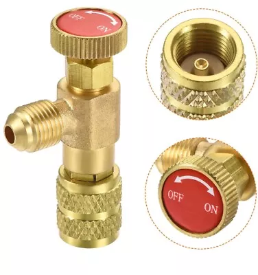 R410 Refrigerant Service Charging Shut Off Adapter Flow Control Ball Valve HVAC • $10.50