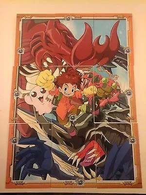 DIGIMON ADVENTURE Japan 9 Card Puzzle Set IZZY Motimon Tentomon Kabuterimon Mega • $19.95