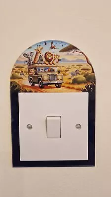 Safari Animals Light Switch Surround For Children Room Light Cover Desert • £9.99