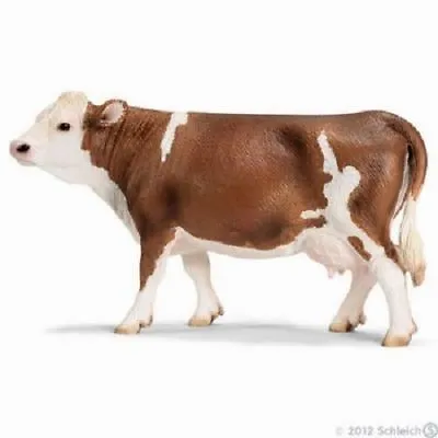 Schleich 13641 Simmental Cow Breed Model Toy Farm Cow {{RETIRED}} - NIP • $16.99